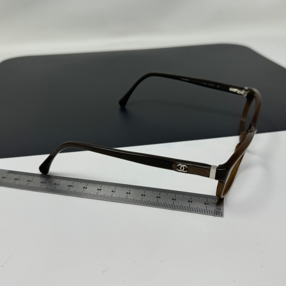 Rare Authentic Chanel 3236-Q c.1276 Brown 53mm Frames Eyeglasses Frame No Lenses - Picture 11 of 15